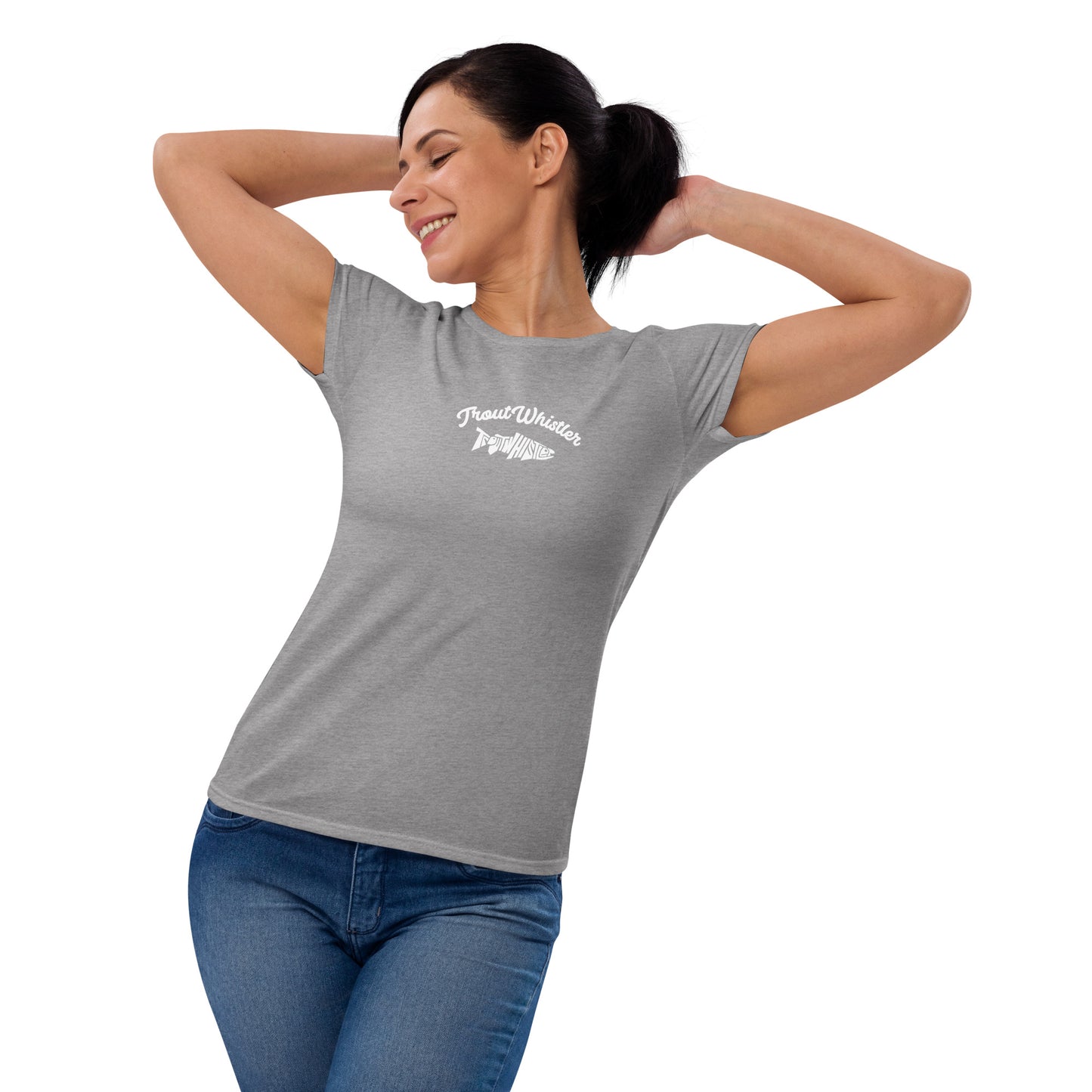 TroutWhistler - Women's Short Sleeve T-Shirt | Dark w/ TW Text