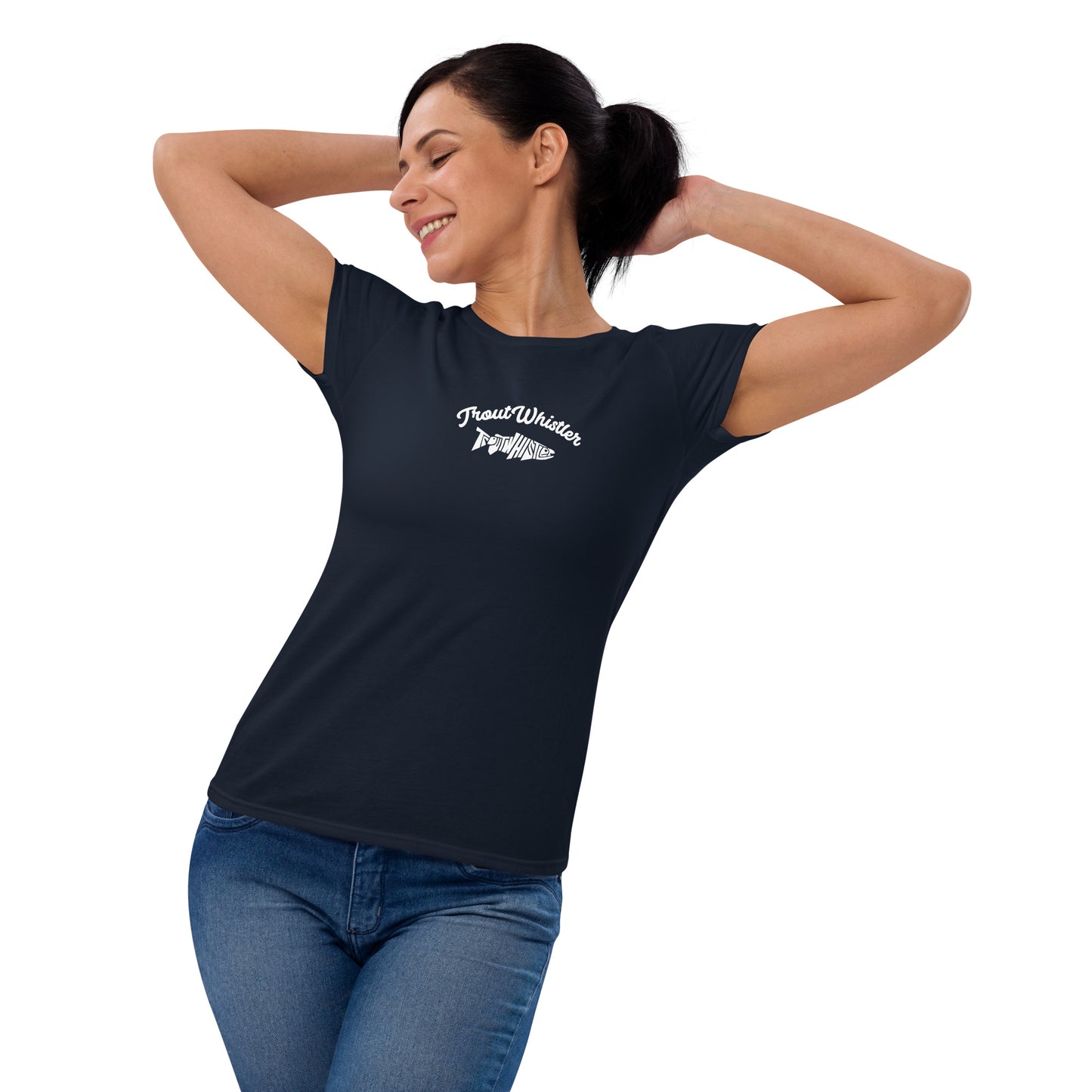 TroutWhistler - Women's Short Sleeve T-Shirt | Dark w/ TW Text