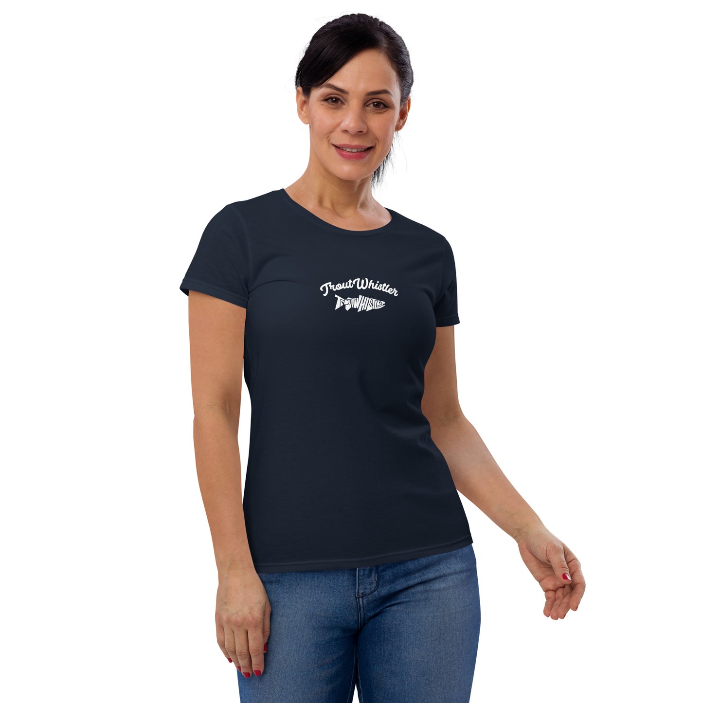 TroutWhistler - Women's Short Sleeve T-Shirt | Dark w/ TW Text