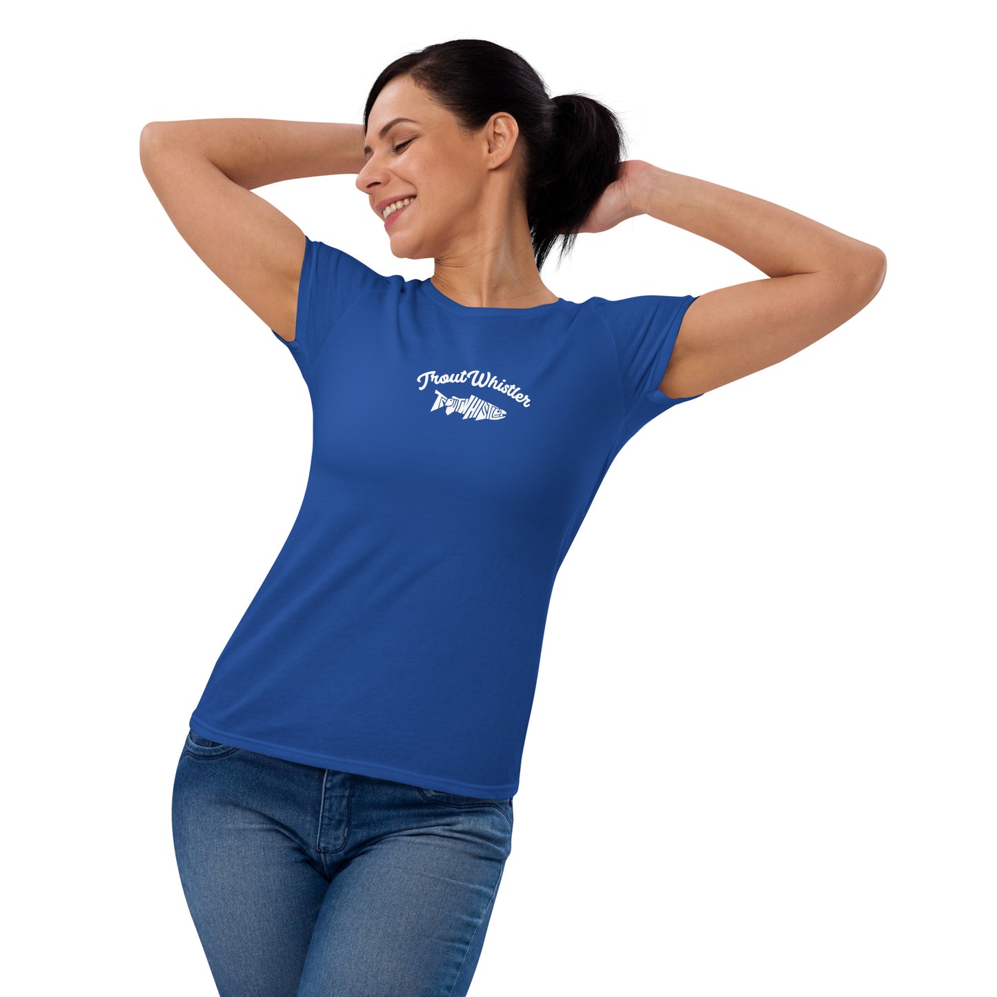 TroutWhistler - Women's Short Sleeve T-Shirt | Dark w/ TW Text
