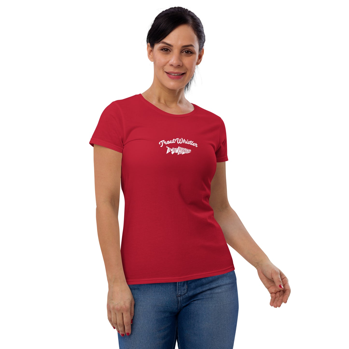 TroutWhistler - Women's Short Sleeve T-Shirt | Dark w/ TW Text