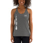 TroutWhistler - Women's Racerback Tank | w/ Multi-White Logos