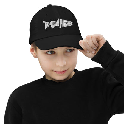 TroutWhistler - Youth Baseball Cap | Dark w/ White Logo