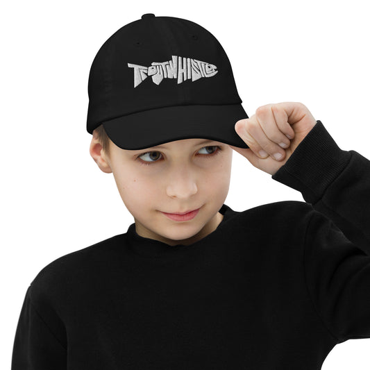 TroutWhistler - Youth Baseball Cap | Dark w/ White Logo