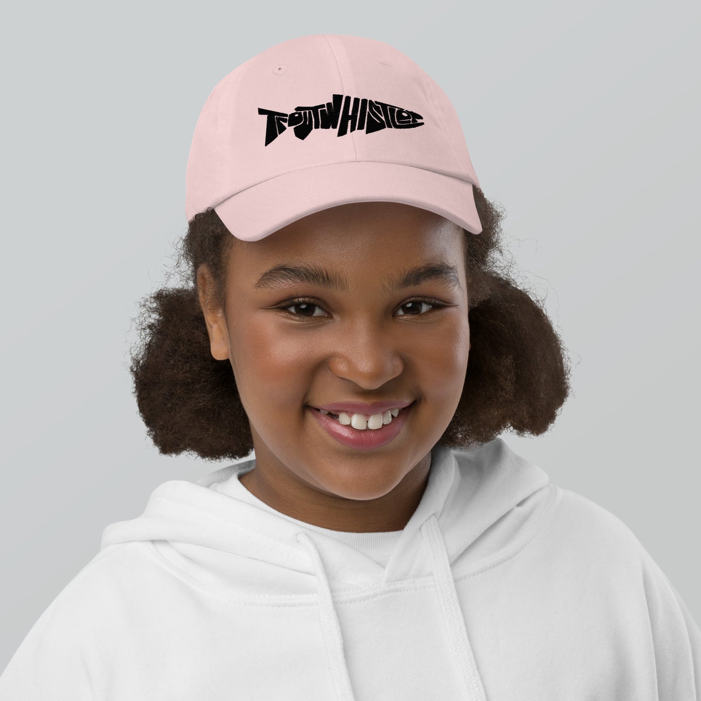 TroutWhistler - Youth Baseball Cap | Black Logo