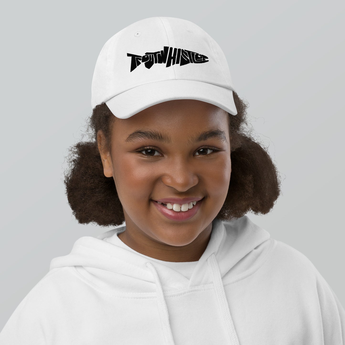 TroutWhistler - Youth Baseball Cap | Black Logo