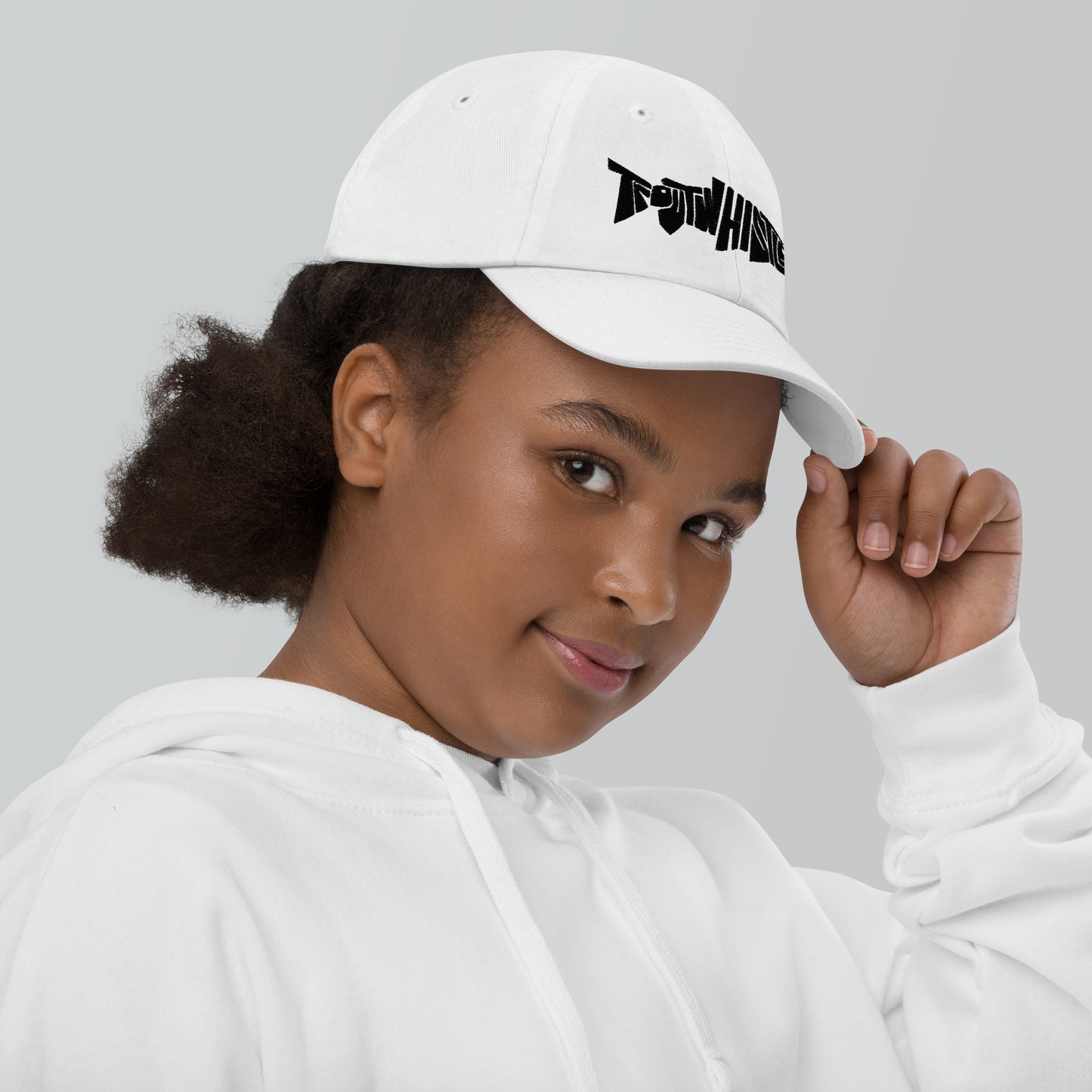 TroutWhistler - Youth Baseball Cap | Black Logo